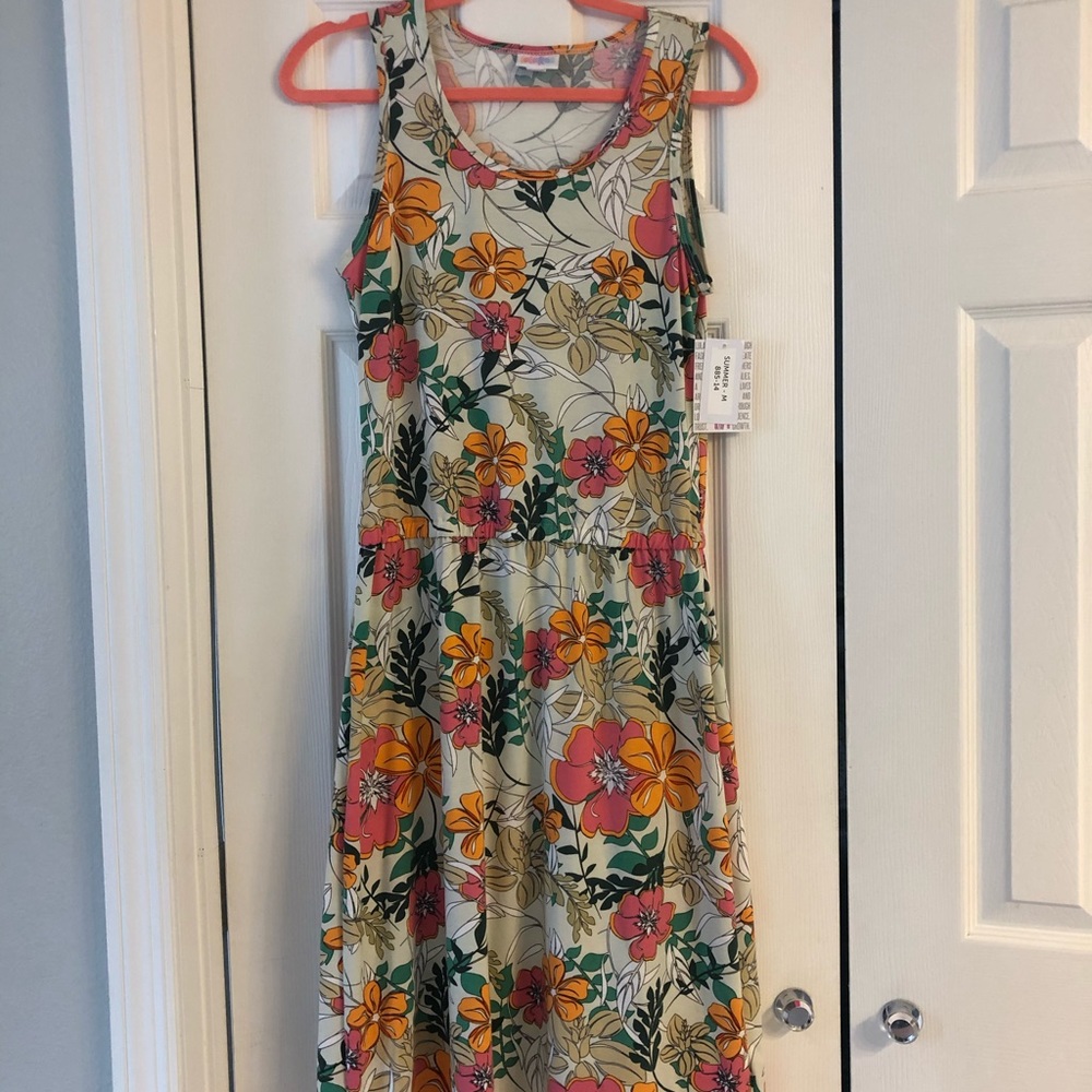Floral LuLaRoe Summer Dress M NWT